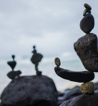 closeup photography of stacked stones