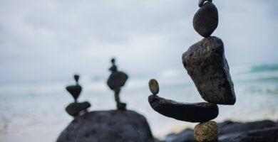 closeup photography of stacked stones