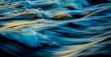 macro photography of water waves
