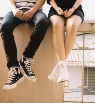 people wearing sneakers