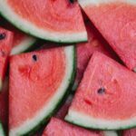 pieces of fresh juicy watermelon