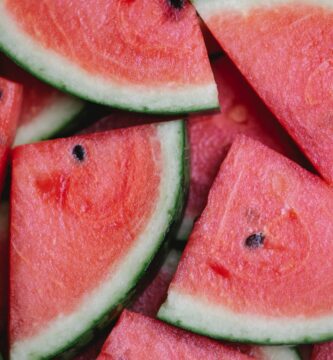 pieces of fresh juicy watermelon